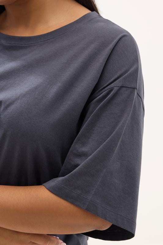 YOURS Plus Size Grey T-Shirt & Legging Set | Yours Clothing 4