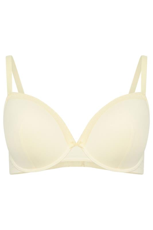 YOURSET 3 PACK Plus Size Black & Yellow Moulded Underwired T-Shirt Bras | Yours Clothing 10