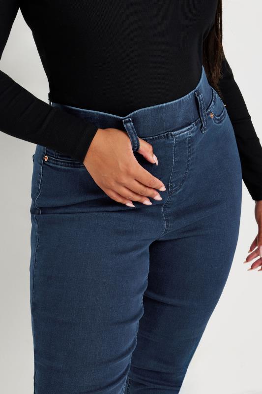 YOURS Plus Size Blue Bootcut Jeggings | Yours Clothing  4