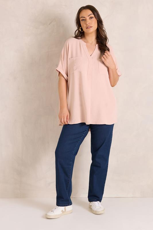 EVANS Plus Size 2 Pack Brown And Pink Utility Shirts | Evans 2