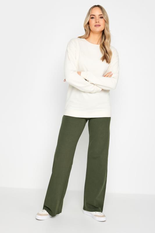 Tall  LTS Tall Khaki Green Wide Leg Jersey Yoga Pants
