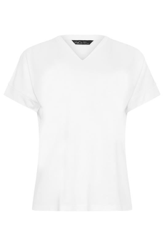 M&Co 2 PACK Pink & White Cotton V-Neck T-Shirts | M&Co 8