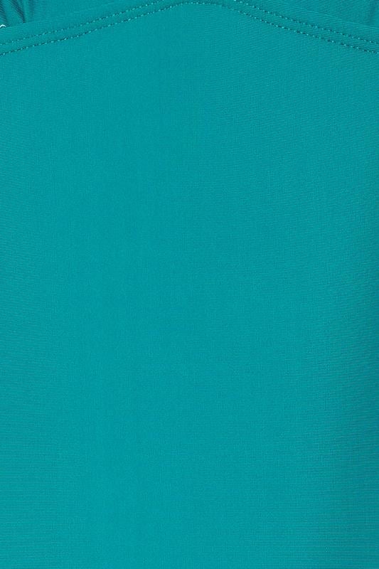LTS Tall Turquoise Green Scalloped Seam Swimsuit | Long Tall Sally 7