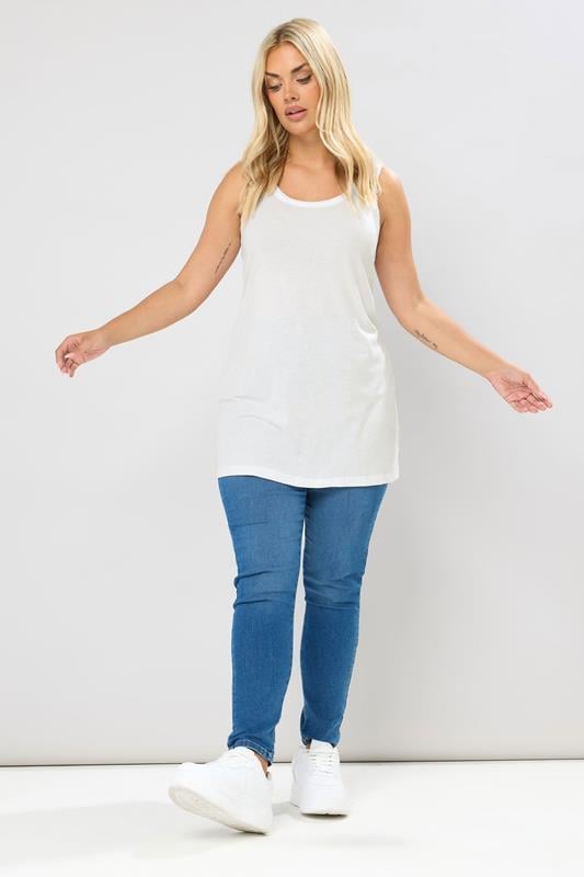 YOURS Plus Size 3 PACK White Core T-Shirt Essentials Set | Yours Clothing 4