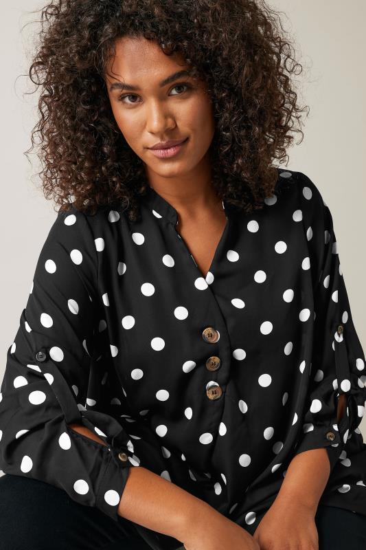 Three Button Black Print Shirt 3