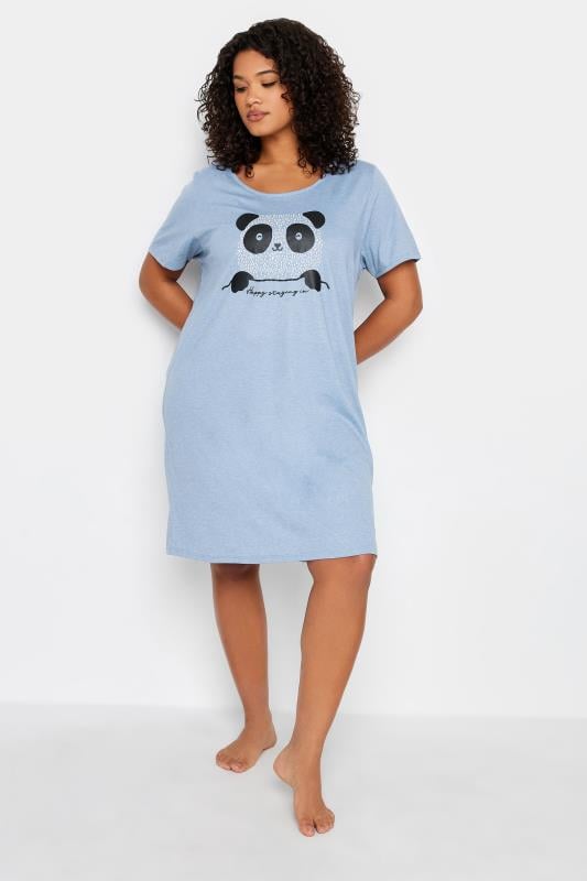 Panda Blue Night Dress 1