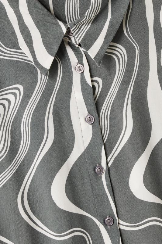 EVANS Plus Size Grey Abstract Print Tunic | Evans 8