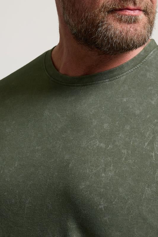 BadRhino Big & Tall 3 PACK Khaki & Navy Acid Wash T-Shirts | BadRhino 6