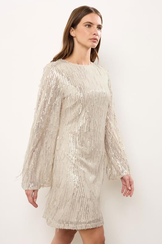STAR Light Pink Sequin Tassel Dress | StarByJM 1