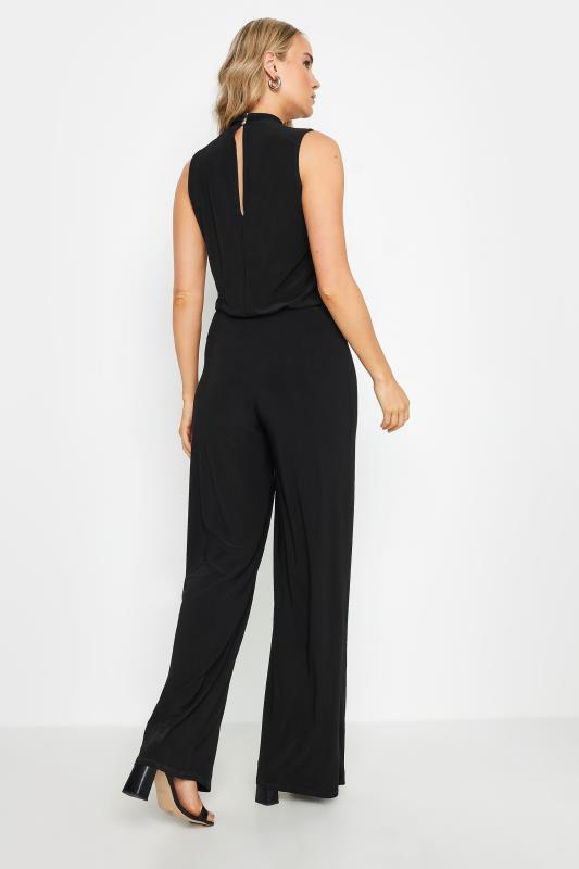 LTS Tall Women's Black Mesh Sleeveless Jumpsuit | Long Tall Sally 3