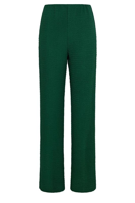LTS Tall Women's Forest Green Textured Wide Leg Trousers | Long Tall Sally 5