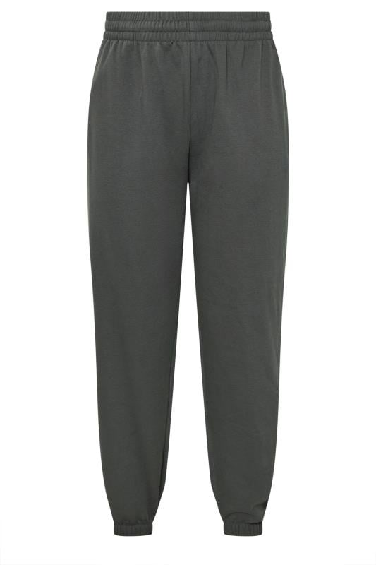 YOURS Plus Size Dark Grey Cuffed Joggers | Yours Clothing 5