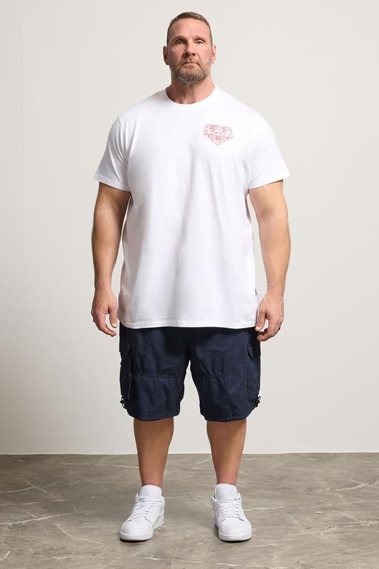 BadRhino Big & Tall Navy Blue Lightweight Cargo Shorts
