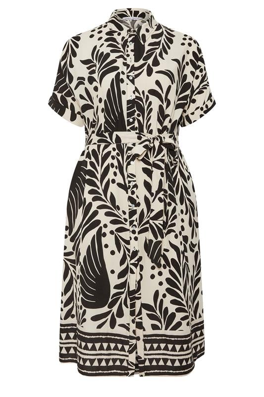 EVANS Plus Size Black Abstract Shirt Dress | Evans 6