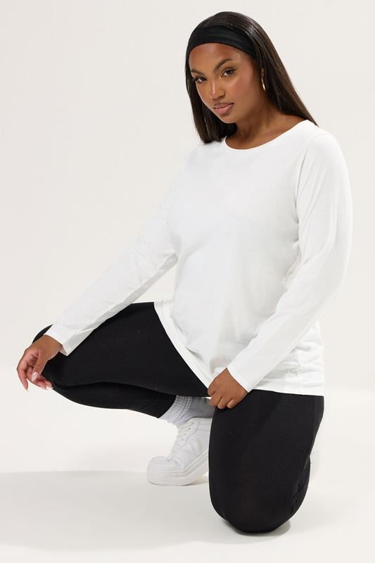 YOURS Plus Size 3 PACK White Core T-Shirt Essentials Set | Yours Clothing 5