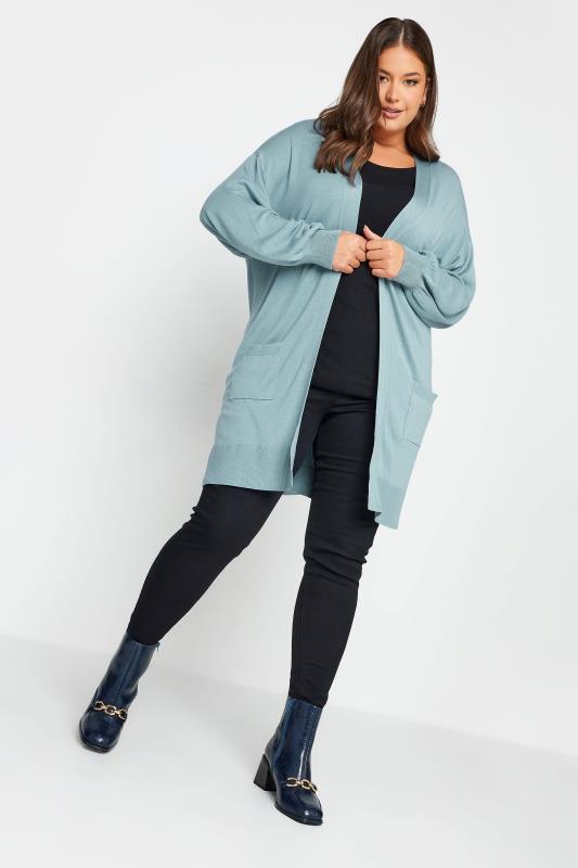 Yours Plus Size Blue Cardigan | Yours Clothing 3