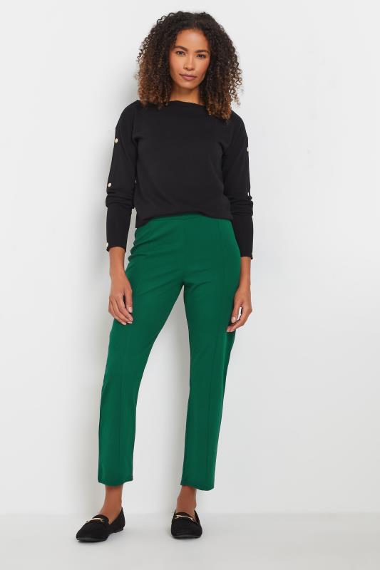 M&Co Green Stretch Tapered Trousers | M&Co 2