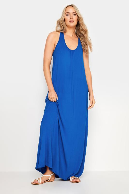 LTS Tall Women's Cobalt Blue Racer Back Maxi Dress | Long Tall Sally 2