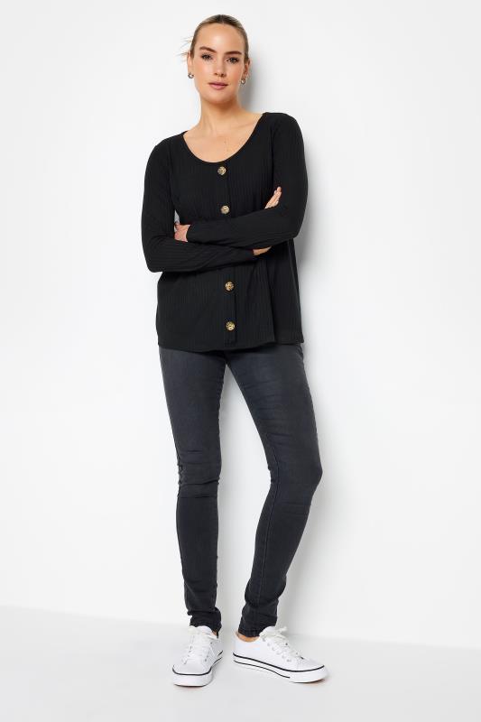 LTS Tall Women's Black Button Front Top | Long Tall Sally 2