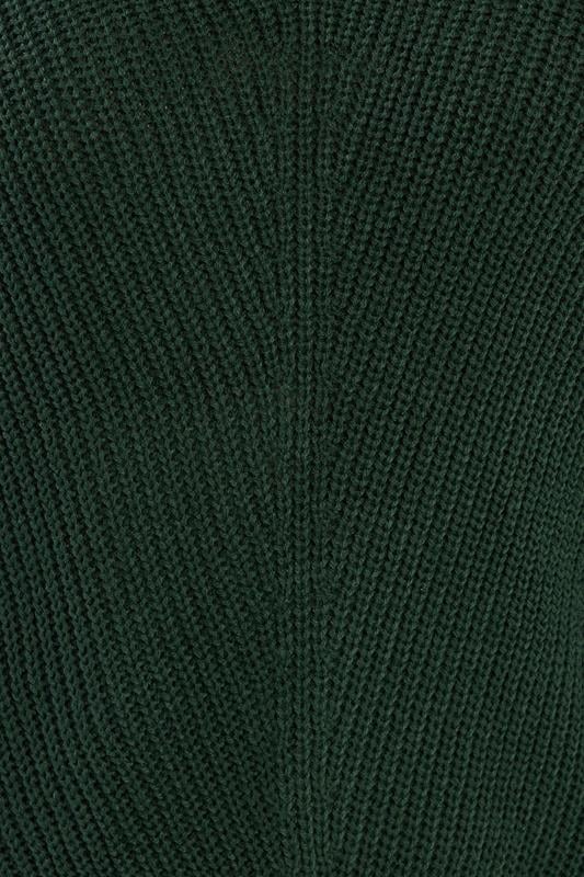 YOURS Plus Size Dark Green Essential Knitted Jumper | Yours Clothing 5