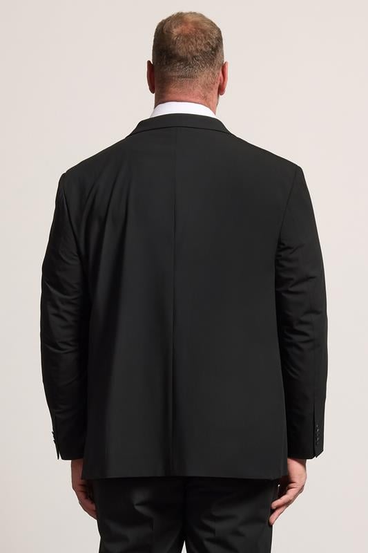 D555 Big & Tall Black Suit Jacket | BadRhino 2