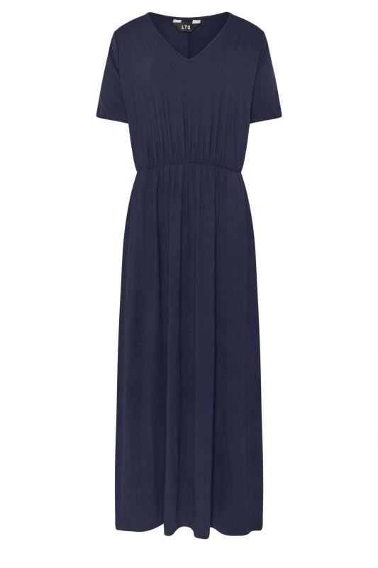 LTS Tall Women's Navy Blue Maxi T-Shirt Dress | Long Tall Sally 5