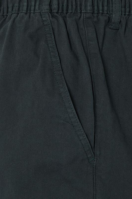 D555 Big & Tall Navy Blue Elasticated Stretch Shorts | BadRhino 5