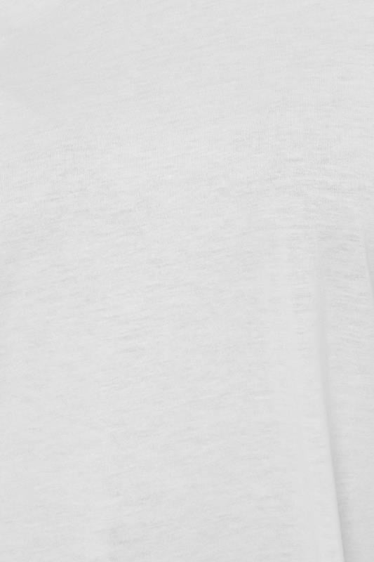 Plus Size White Essential T-Shirt | Yours Clothing 4