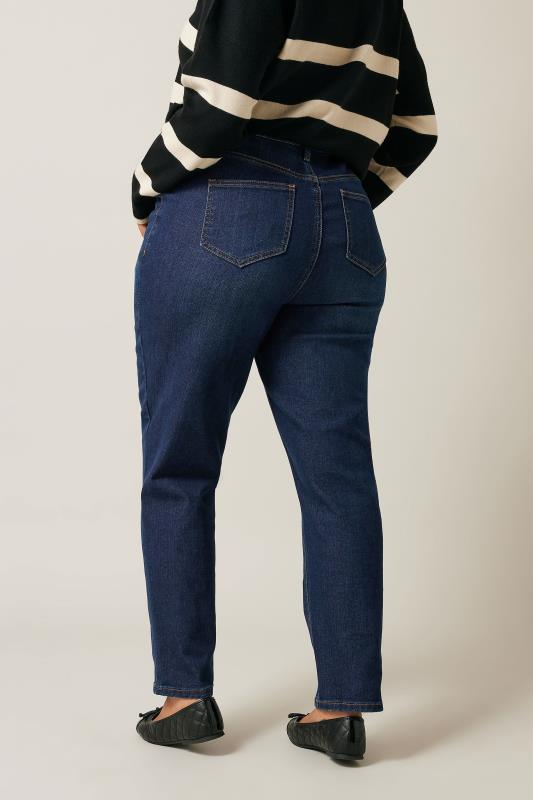 EVANS Plus Size Indigo Blue Denim Mom Jeans | Evans 4