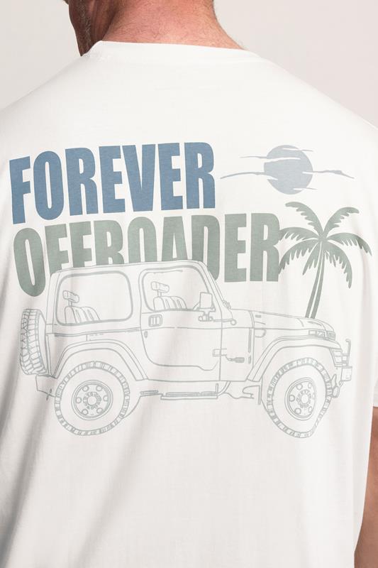 BadRhino White Extra Long 'Forever Off-Roader' Tee | BadRhino 4
