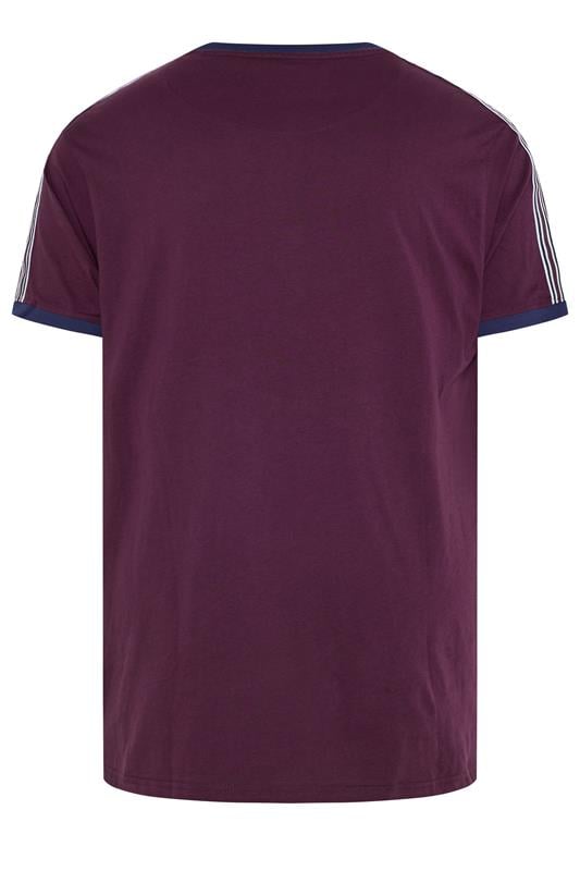 KAM Big & Tall Fig Purple Ringer T-Shirt | badRhino 2