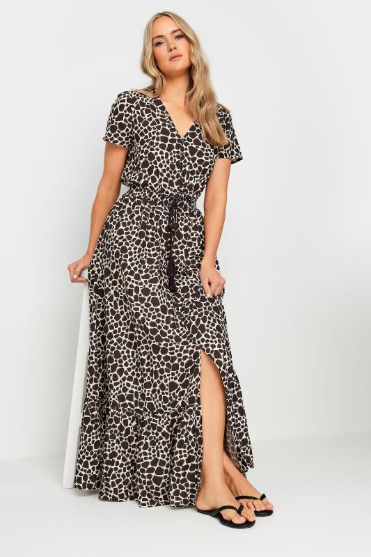 LTS Tall Women's Natural Brown Animal Maxi Dress | Long Tall Sally 4