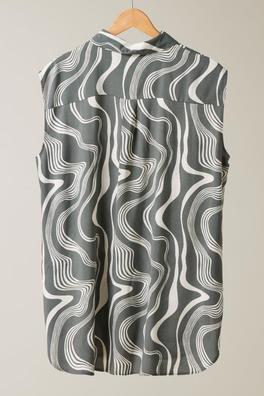 EVANS Plus Size Grey Abstract Print Tunic | Evans 6
