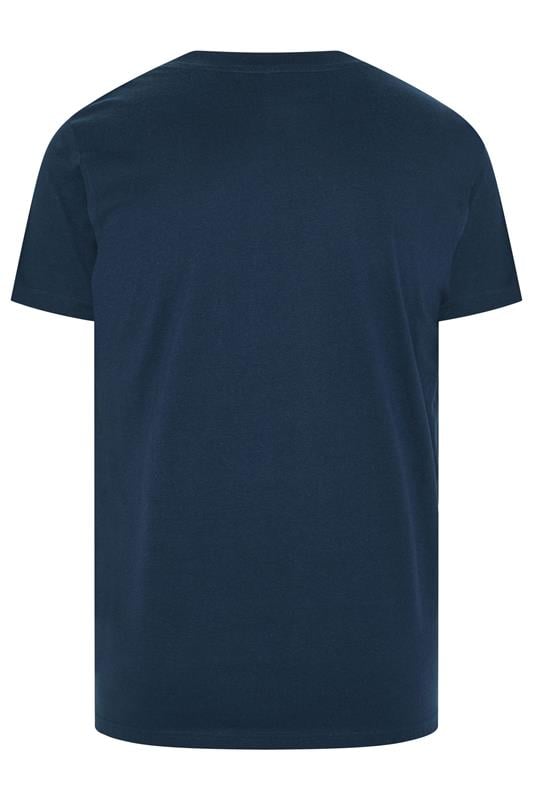 BadRhino Big & Tall Navy Blue Extra Long 'My BBQ' Graphic T-Shirt | BadRhino 6