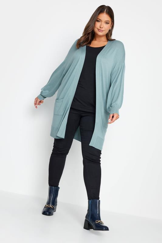 Yours Plus Size Blue Cardigan | Yours Clothing 2