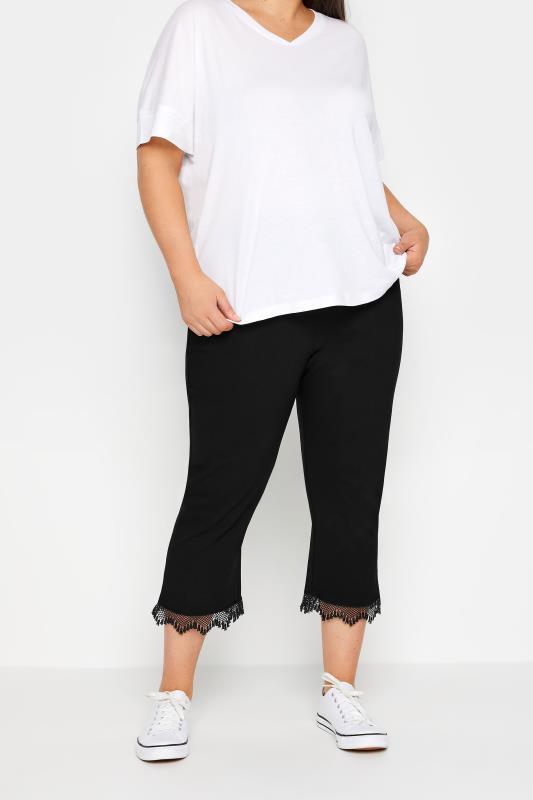 Avenue  Women's Plus Size Super Stretch Crop Pant - Black - 16w