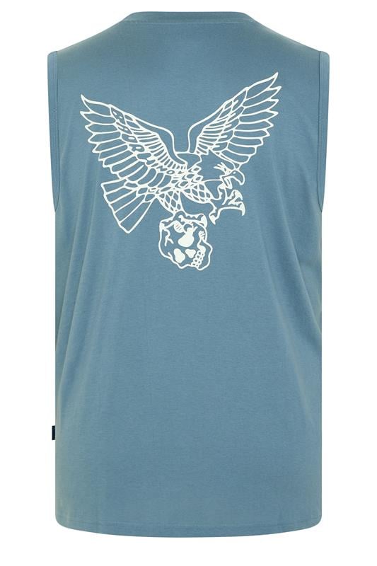 BadRhino Big & Tall Blue Eagle Graphic Muscle Vest | BadRhino 7
