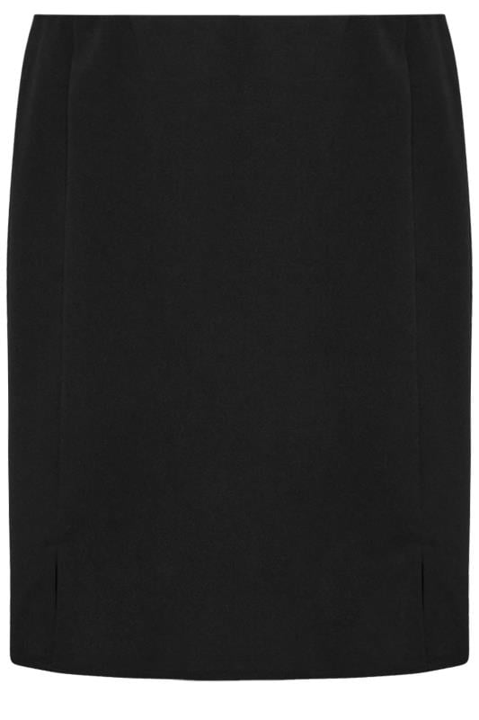 YOURS Plus Size Black Side Split Mini Skirt | Yours Clothing  6