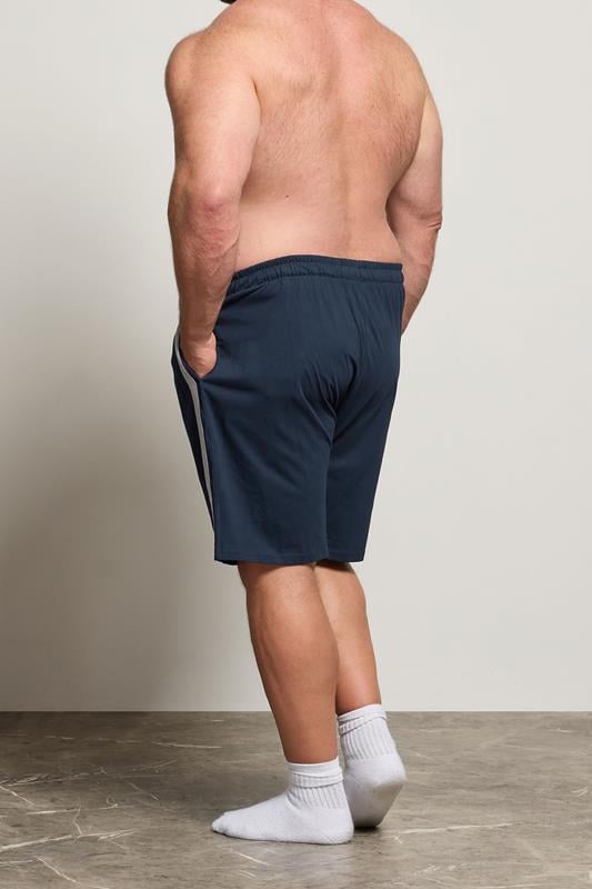 BadRhino Big & Tall Navy Blue Lightweight Lounge Shorts | BadRhino 2