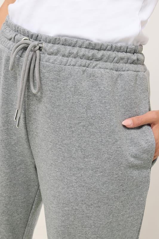 YOURS Plus Size Grey Straight Leg Joggers | Yours Clothing 4
