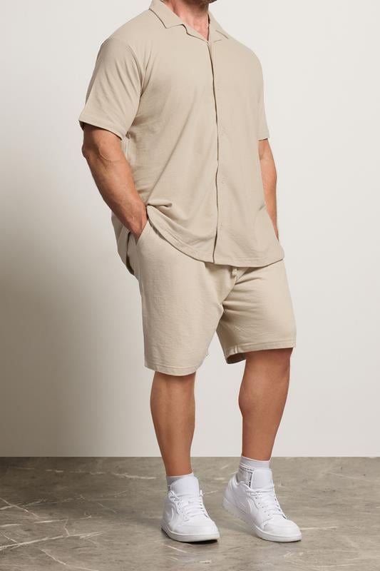 BadRhino Big & Tall Stone Brown Jersey Shorts | BadRhino 1