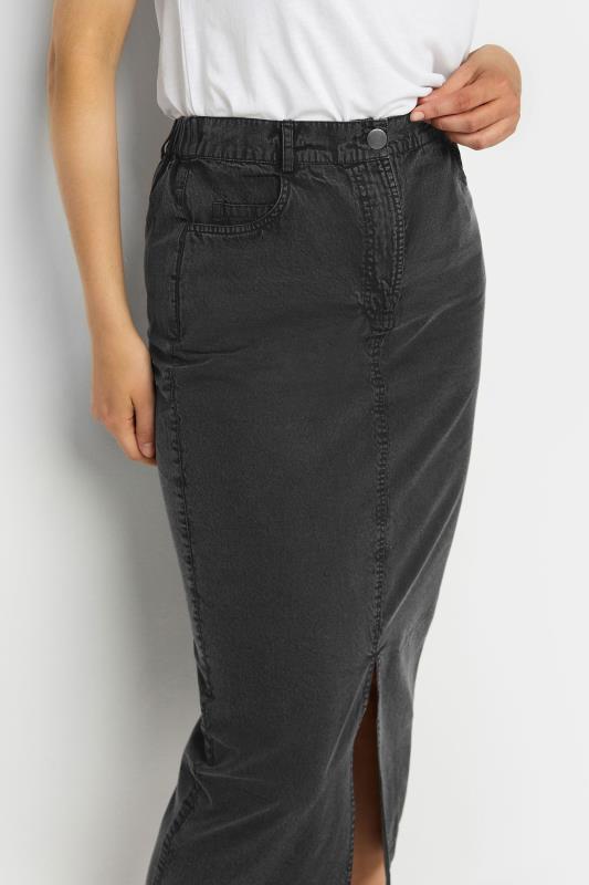 LTS Tall Women's Black Acid Wash Midi Skirt | Long Tall Sally 4