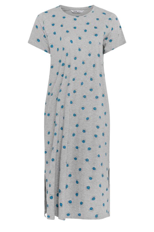 YOURS Plus Size 2 Pack Mint Green Shell Print Nightdress | Yours Clothing 8