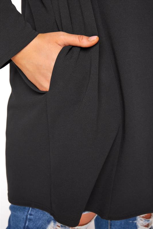 YOURS Curve Plus Size Black Longline Blazer | Yours Clothing 13