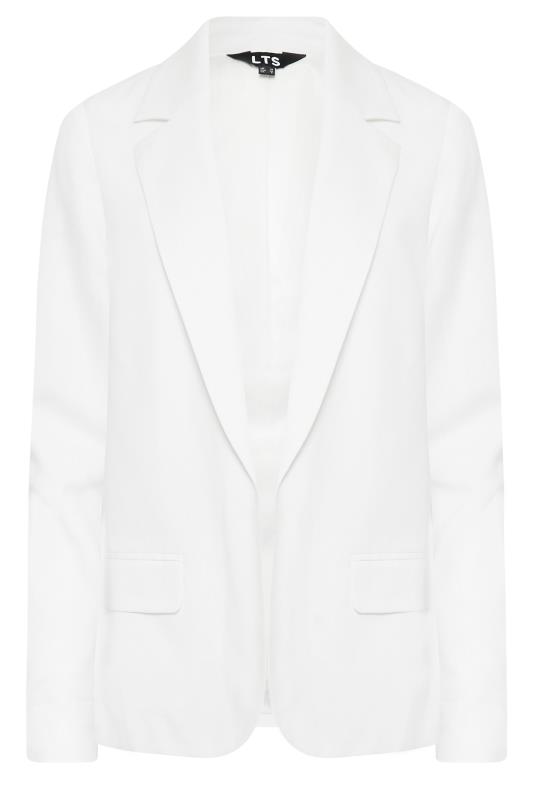 LTS Tall Womens White Linen Blazer Jacket | Long Tall Sally  7