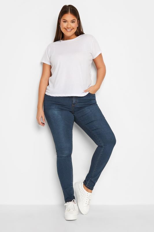 LTS Tall Women's Indigo Blue Skinny Stretch AVA Jeans | Long Tall Sally 3