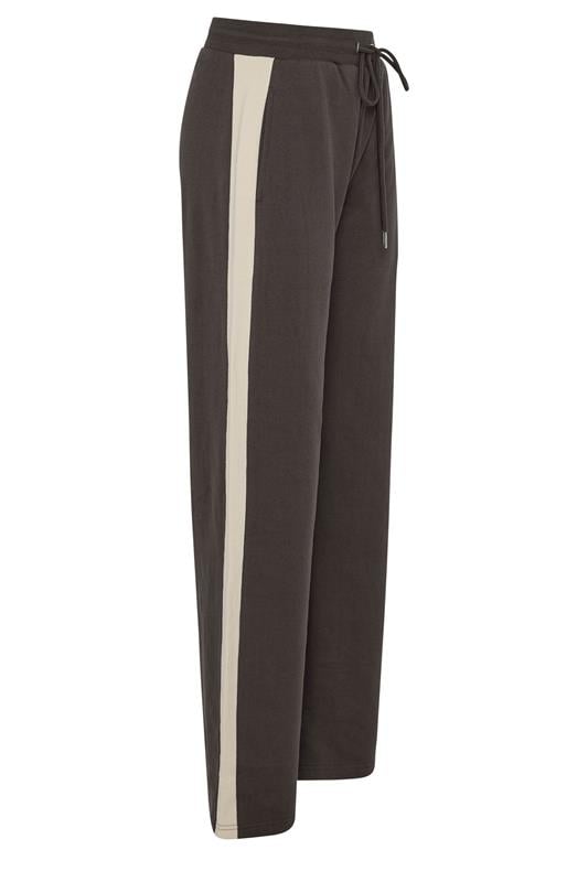 LTS Tall Women's Chocolate Brown Side Stripe Wide Leg Joggers | Long Tall Sally 6