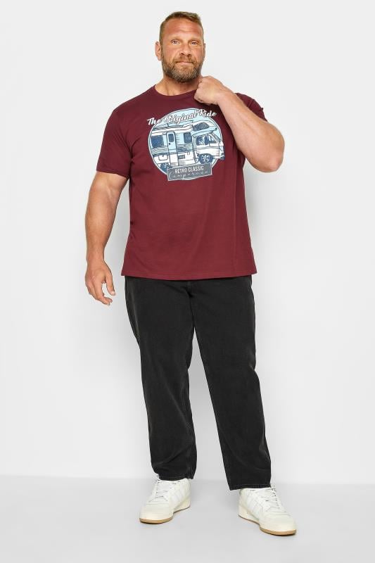 JACK & JONES Big & Tall Men's Black Jeans | BadRhino 1