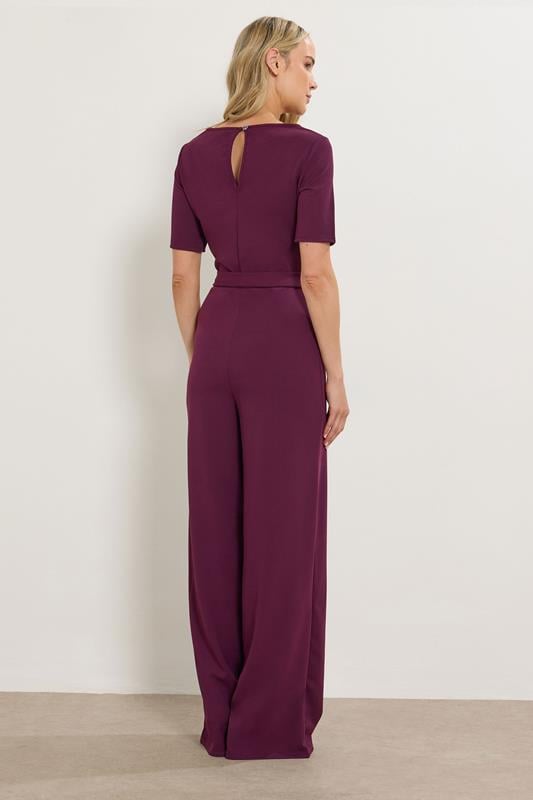 LTS Tall Berry Red Belted Jumpsuit | Long Tall Sally  2