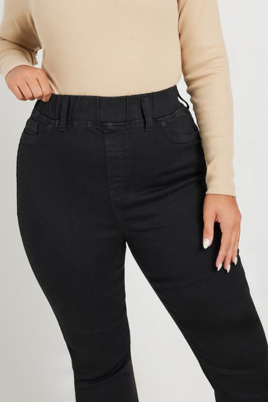 YOURS Plus Size Black Bootcut Jeggings | Yours Clothing  6